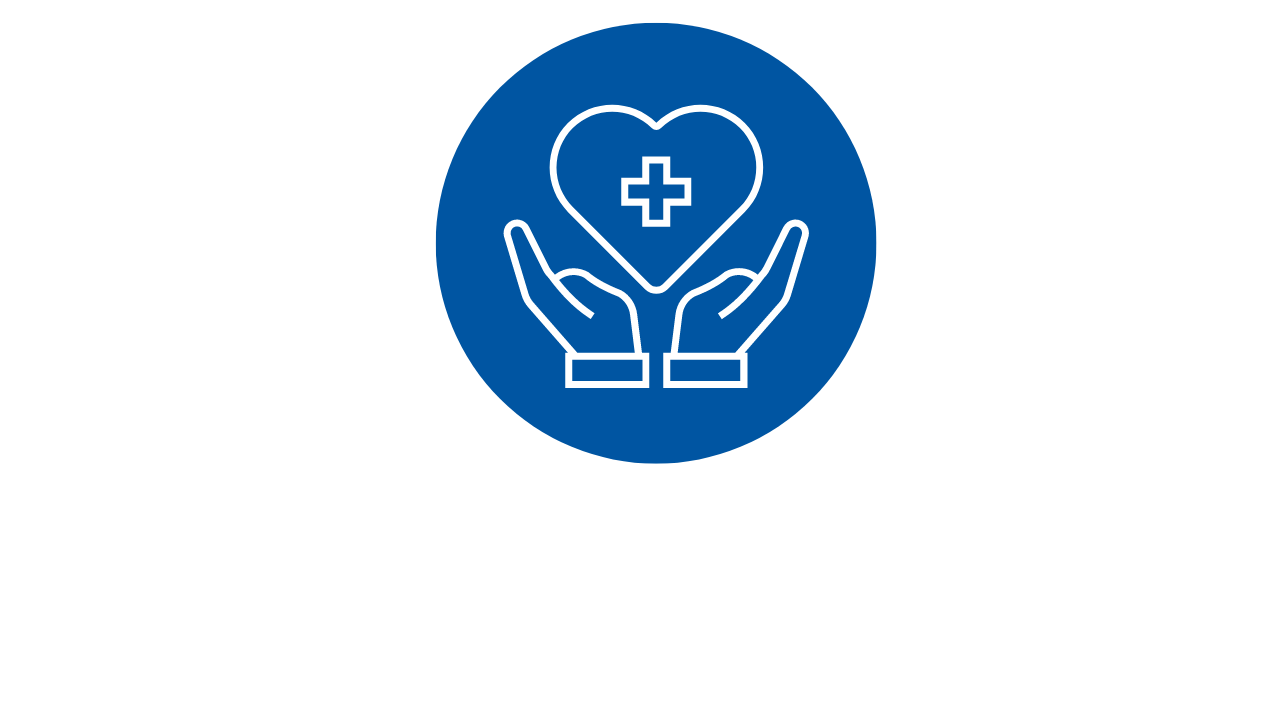 Icon graphic representing care, health and safety