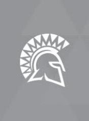 gray placeholder profile photo with the Spartan logo